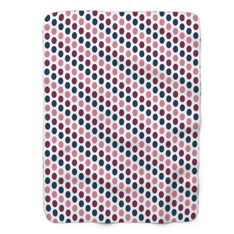 Couverture de sherpa rose 1 pièce, L 60 po x L 80 po