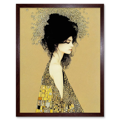 Klimt Style Woman Multicoloured Shawl - Print