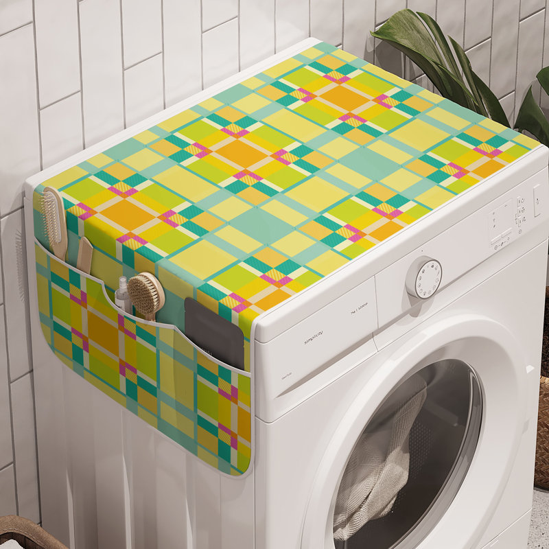East Urban Home Geometric Washing Machine Organizer Pack of 2 47" x 18.5"