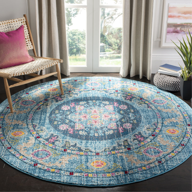 Gutierez Performance Oriental Rug, Round 6'7"