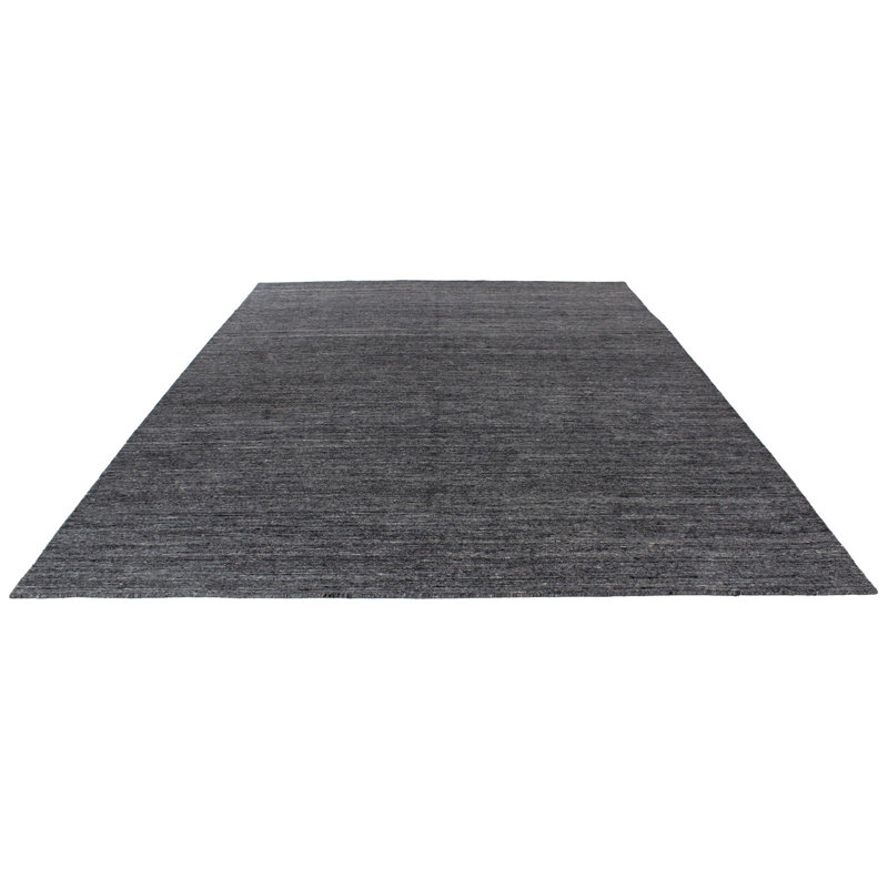 Tapis contemporain gris 9 x 12
