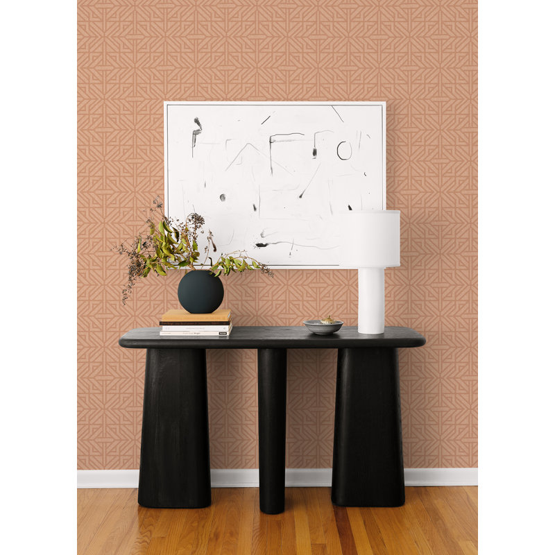 Geometric Wallpaper Double Roll, Red
