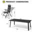 Ensemble repas pour 10 personnes en aluminium avec fauteuils inclinables pliés-1486252614