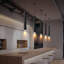 Avdulah 1 - Light Black Cylinder Pendant-1704336191