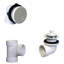 Ensemble de bonde de baignoire Plumber's Pack 14 "Lift & Turn avec trop-plein et coudes ABS-37749723