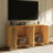 64" Modern Rattan TV Stand With Shelves