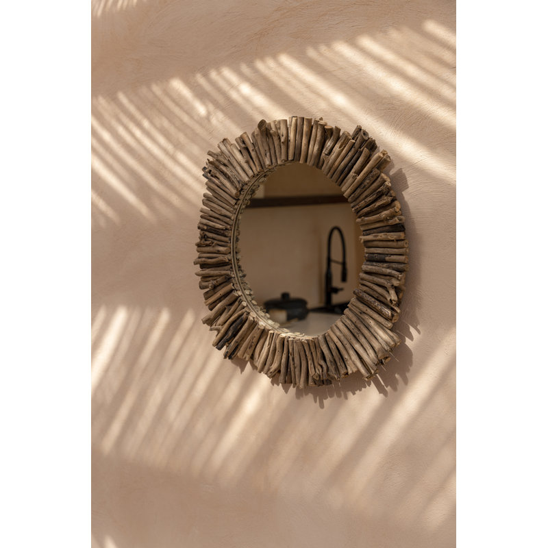 Shell Round Mirror