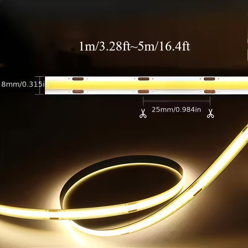 4M (13ft) 5V bande de lumière DEL 2835 60LED / m, bande de lumière blanche chaude et flexible avec interrupteur à capteur manuel pour éclairage ambiant