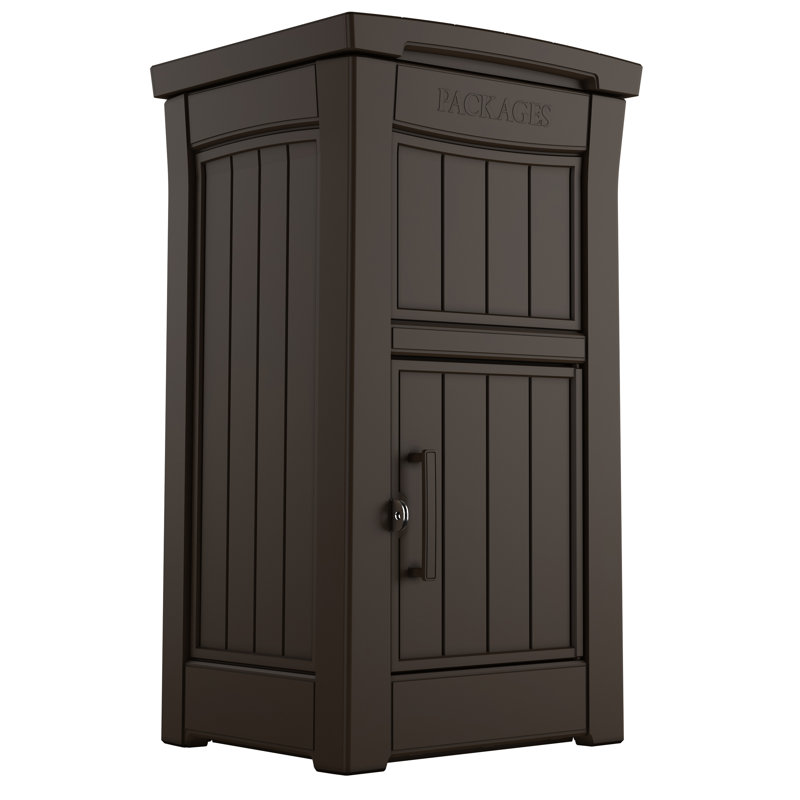 Keter Secure Outdoor Package Delivery Lockable Box For Porch Or Office Curbside with Secure Large Storage Compartment