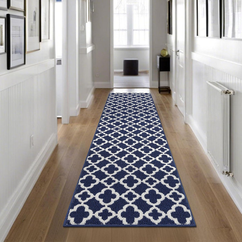 Tapis de cuisine antidérapant et lavable, Tapis de couloir 2 pi x 8 pi, Gris