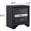 Black Nightstand With 3 Drawers For Bedroom - Functional Storage Unit Versatile And Furniture