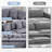 Clitheroe 143" U-Shaped 6-Piece Velvet Sectional Sofa Cloud Couch With Removable Ottomans-160839149