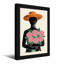 Silhouette abstraite femme avec un chapeau tenant des roses-1959642093-1959642089-1959642088