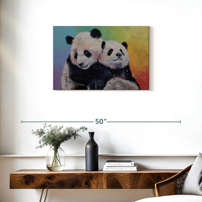 Brampt Panda Hugs, 20" H x 30" W
