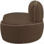 Chaise rembourrée en velours Swerve-1425424405