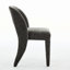 Chaises de salle à manger grises en chenille grises de 2 pièces, design contemporain, évidé, chambre ou pièce d'intérieur, structure de cadre en fer, sièges confortables, capacité de charge de 300 livres, performance à coût élevé, facile-695258253