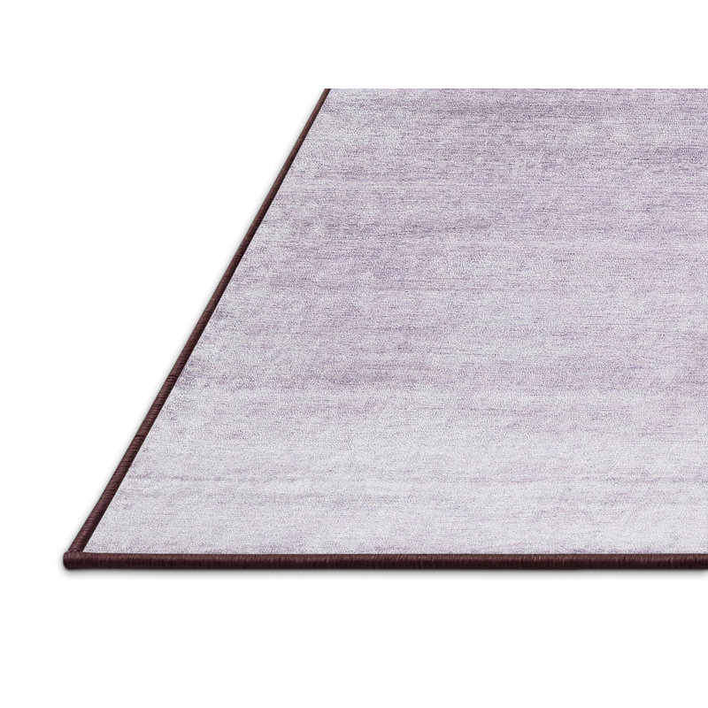 Tapis contemporain violet / gris, Rectangle 5 pi x 8 pi