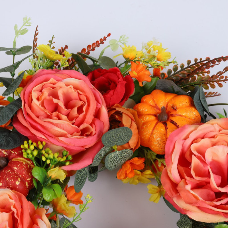 17.71 " Peony Wreath