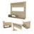 Latitude Run® Floating Wall-Mounted TV Stand for 55-Inch TVs with Open Shelves and Media Storage-1079565672