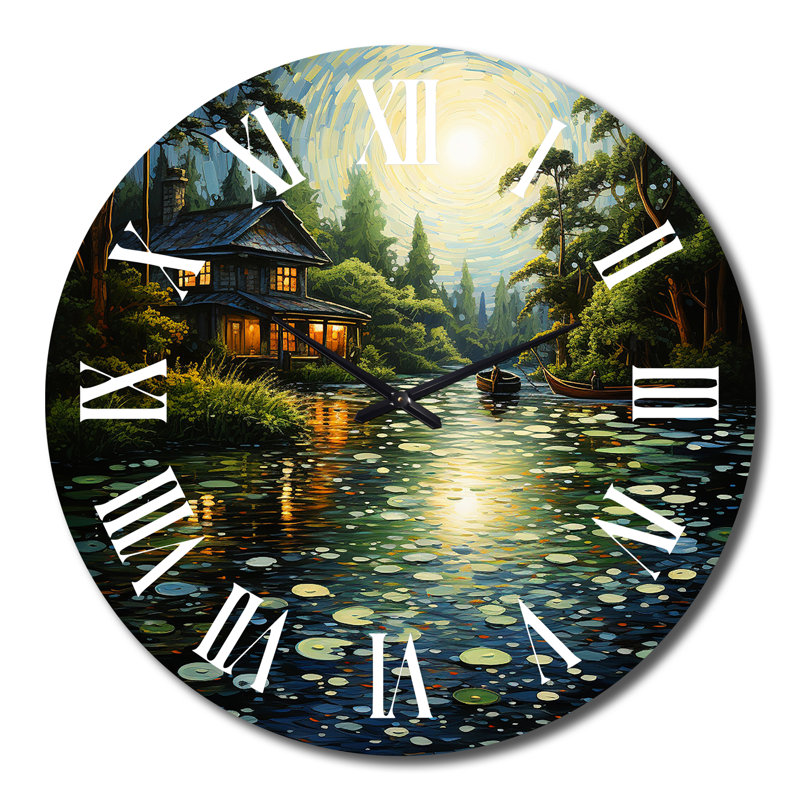 Horloge murale en métal Junien, Très grand
