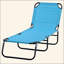 Chaises longues pliantes pour piscine, chaises de bronzage d'extérieur avec dossier inclinable à 5 niveaux, structure en acier pour la plage, la cour et le patio-2130012982-2130012968