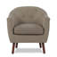 Fauteuil d'appoint rembourré en tissu beige-728304660