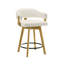Tabouret de bar à hauteur de comptoir en bois naturel Callah-758340493-758340495
