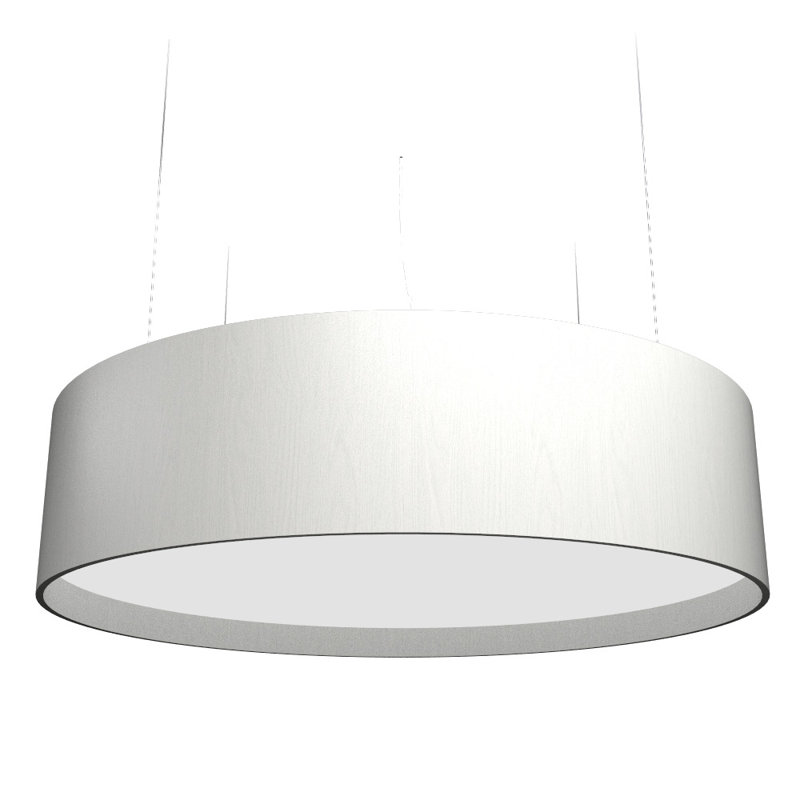 Luminaire suspendu cylindrique Cilíndrico, Blanc organique