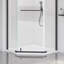 Porte de douche, avec verre trempé de 1/4 po (6 mm) pour porte de douche de salle de bain, 36 x 36 x 72 po (non incluse)