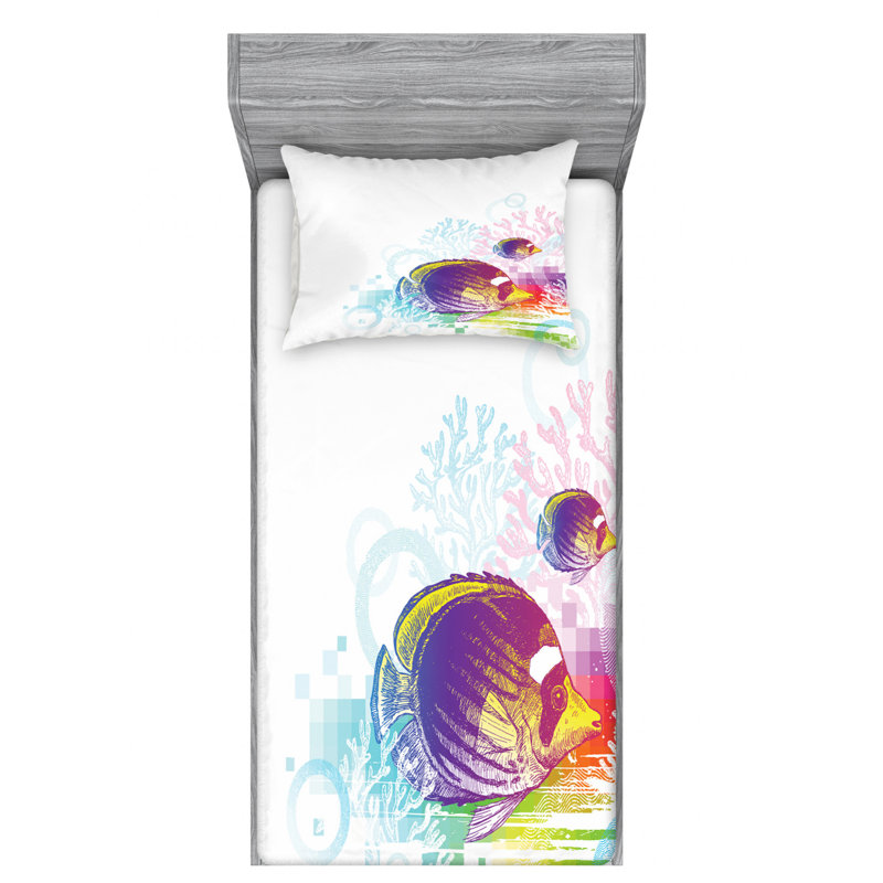Microfiber Sheet Set, Twin XL Sheet Set with Fitted Sheet