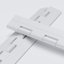 3x White Acrylic Piano Hinges 300 mm, Continuous Plastic Hinges