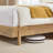 Rezana Solid Wood Boucle Upholstered Headboard Bed Frame-122657964-122657961