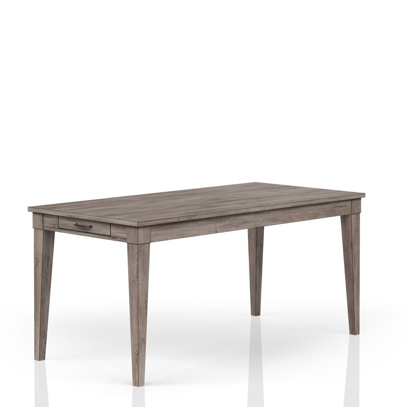 Table de salle à manger extensible Dennard avec 2 tiroirs de rangement et rallonge