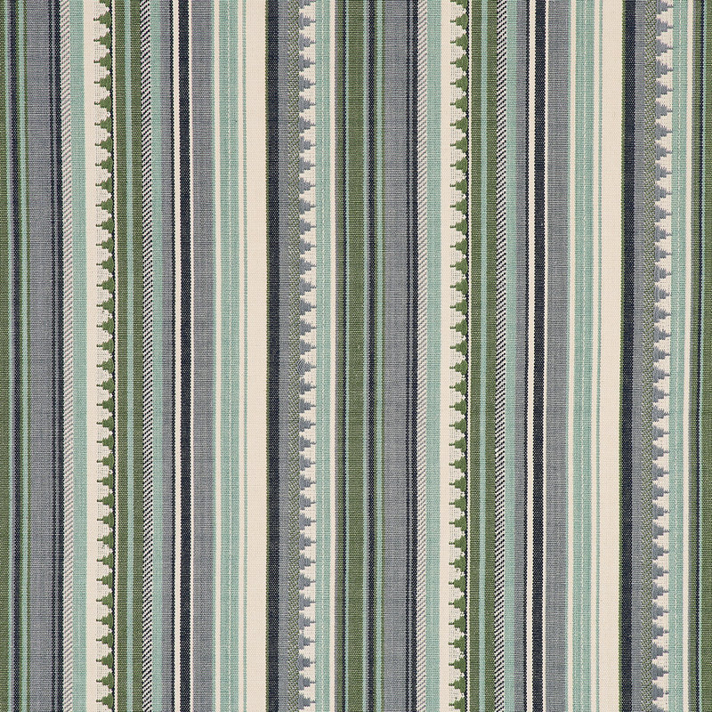 Tissu à rayures Zuni, Turquoise