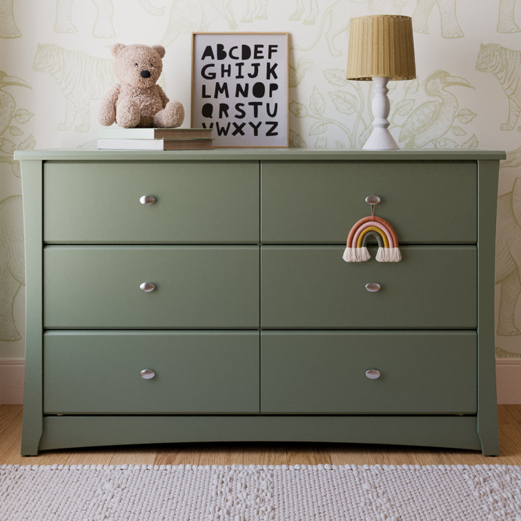 Crescent 6 Drawer Double Dresser