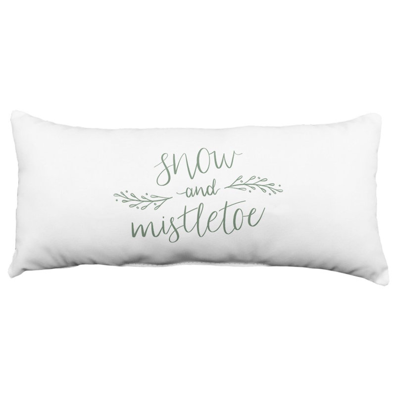 Oreiller 17S Snow & Mistletoe, Blanc