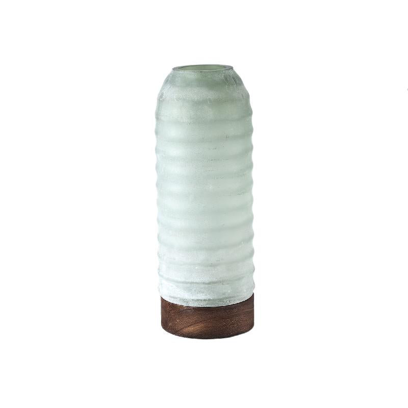 Chasyn Glass Table Vase, 30cm H x 12cm W x 12cm D, Green