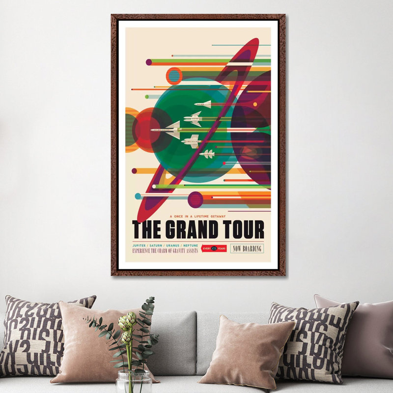 The Grand Tour by Nasa - Print on Canvas, 152.5 cm H x 101.5 cm W, Classic Wood Floater Framed