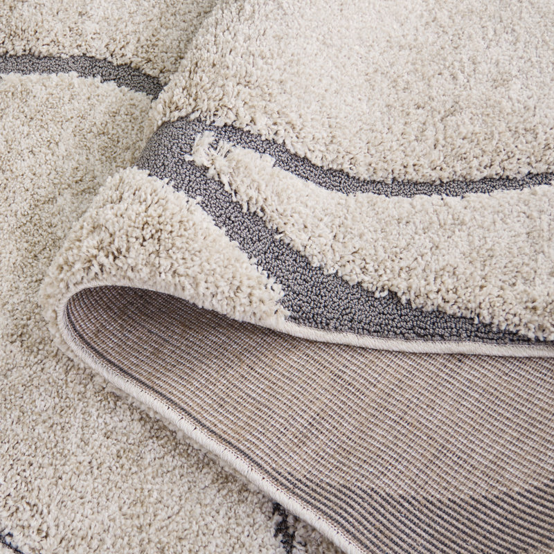 Striped Area Rug, Rectangle 183 x 274 cm