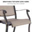 Chaise de patio avec accoudoirs Artemus