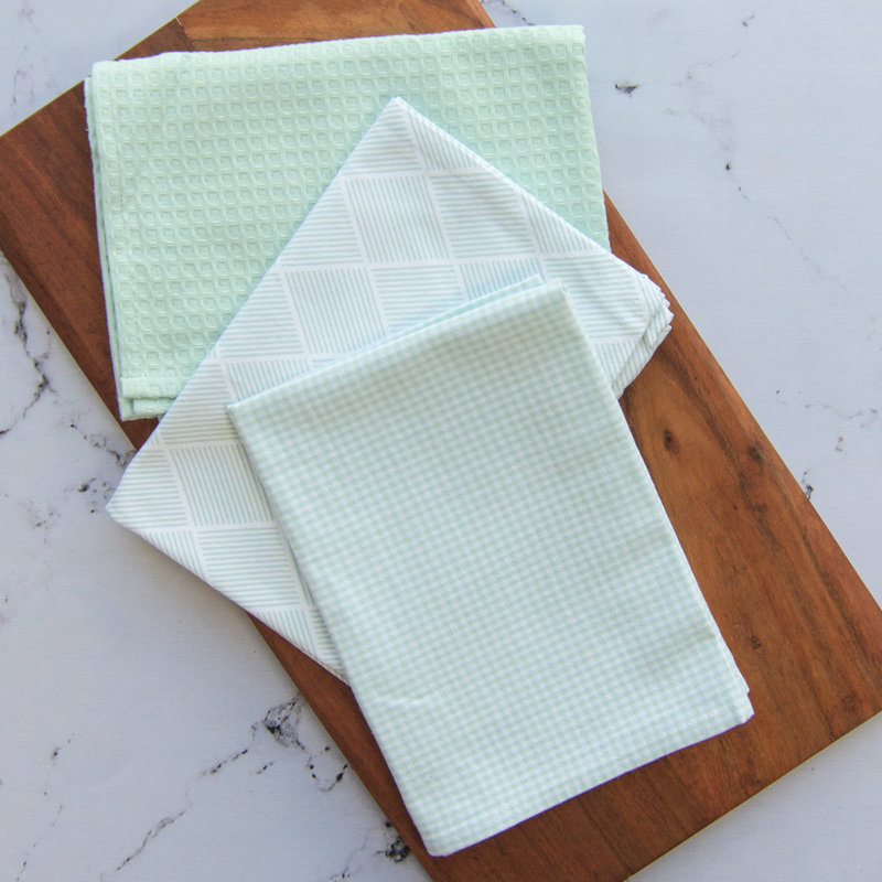 Cotton Tea Towel Kitchen Towel, Mint