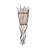 Rustic Lodge Steel Flush Mounted Sconce