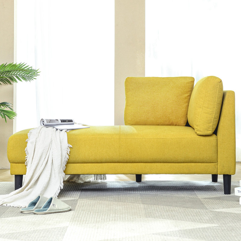 Flâneuse rembourrée, 100 % polyester jaune