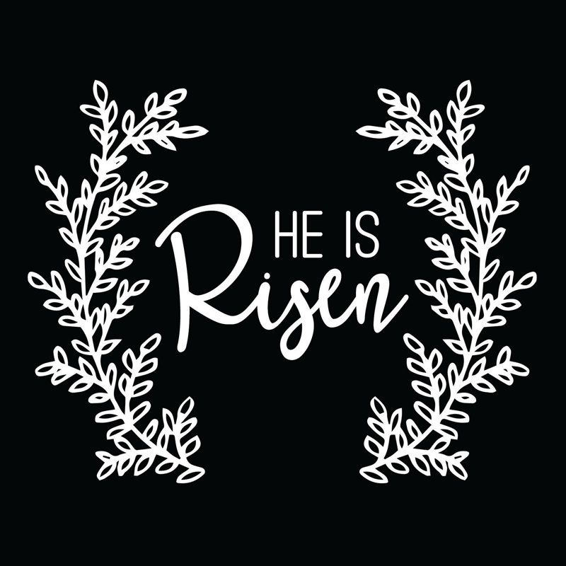 He Is Risen - Wrapped Canvas Print, 30cm H x 30cm W