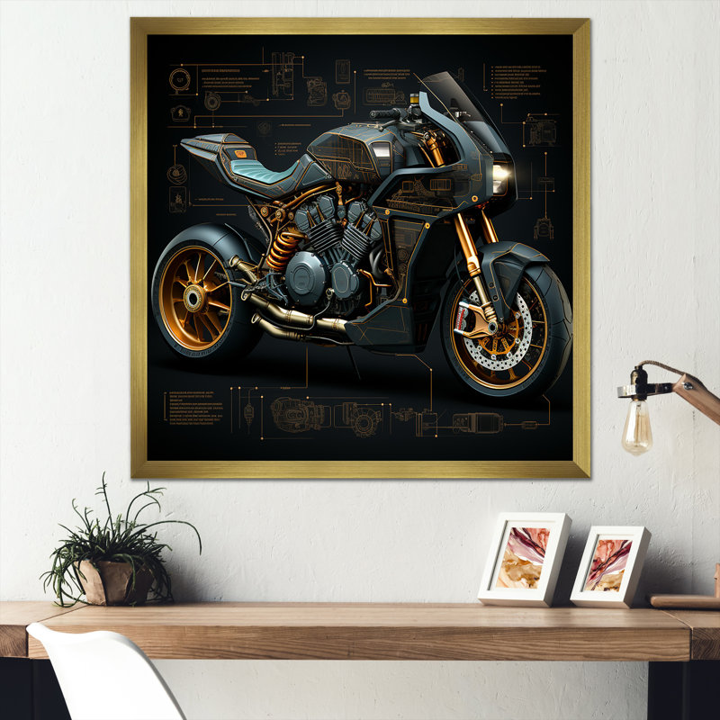 Classic Lavish, impression sur toile, Cadre doré simple, H 36 po x l 36 po x P 1,5 po