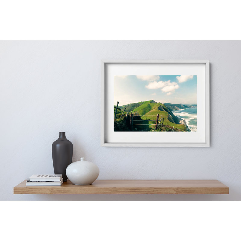 El Camino Print by Joseph Regan, 14" H x 16" W x 0.75" D, White