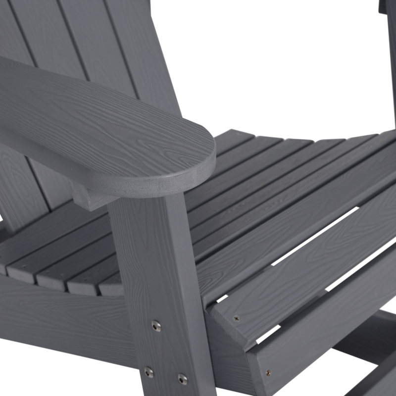 Chaise berçante en plastique, Gris clair