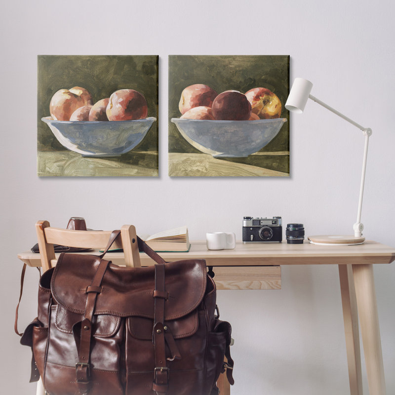 «Bowls Of Apples Wrarap Canvas» par Emma Caroline 2 - Pièces sur toile, H 24 po x l 24 po