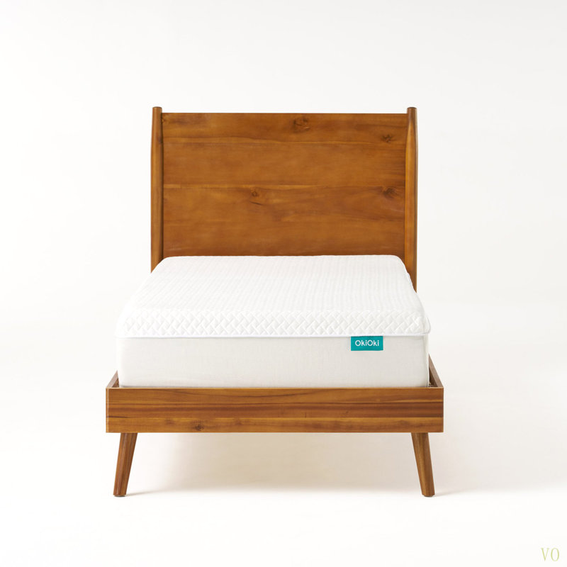 Lit plateforme en bois massif (lit simple), base robuste et installation facile