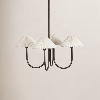 4 - Light Iron Cone Chandelier